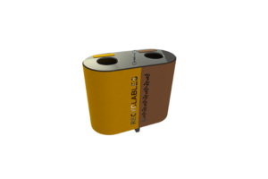 Corbeille circulaire double flux en acier galvanisé, conforme loi AGEC 2025